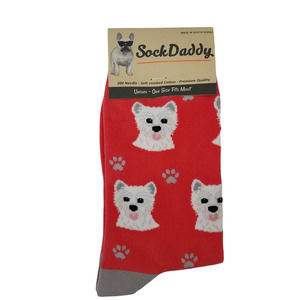 Westie Dog Pet Lover Fun Novelty Dress Casual Unisex Sock Daddy